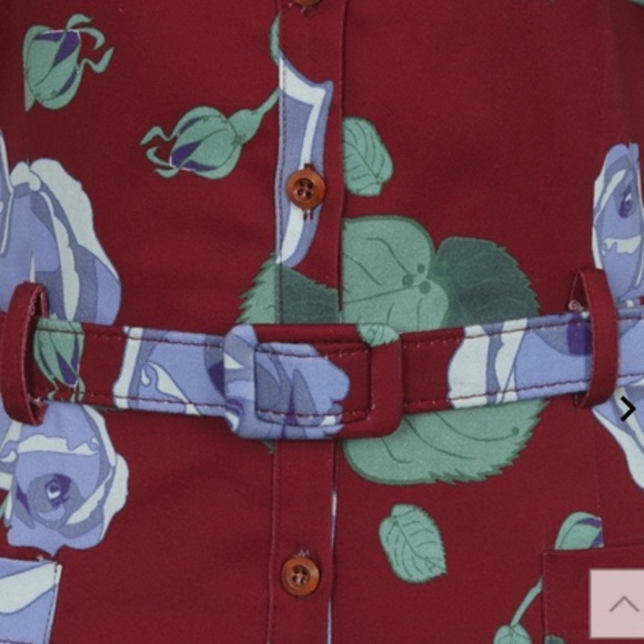 Collectif Floral Fitted Dress - Picture 4 of 14